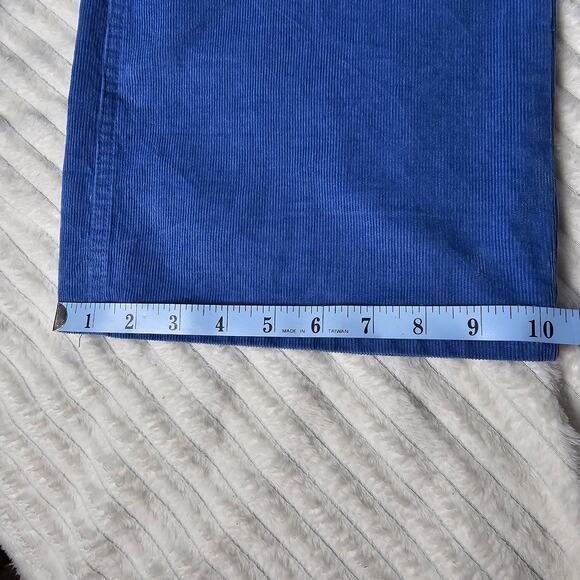 Woman Within Blue Corduroy Pants 22W Flare Leg Stretch Cotton Blend - Picture 5 of 12